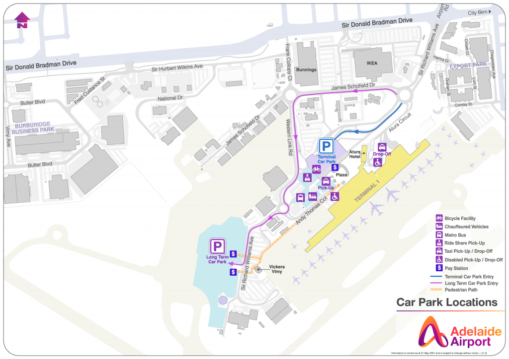 Adelaide Airport Car Park Locations